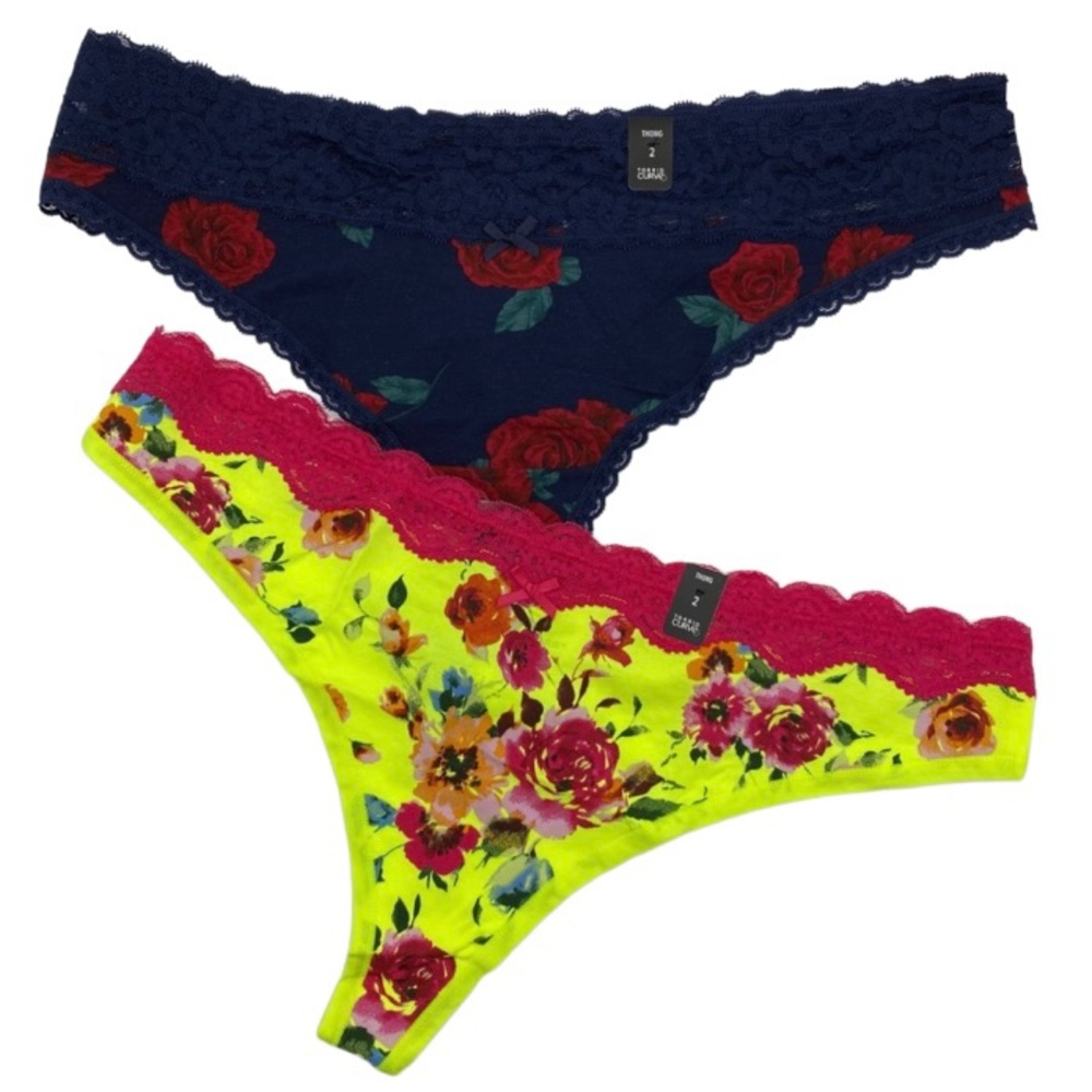 Torrid Women’s Plus Size Thong Panties Set of 2, Size 2X